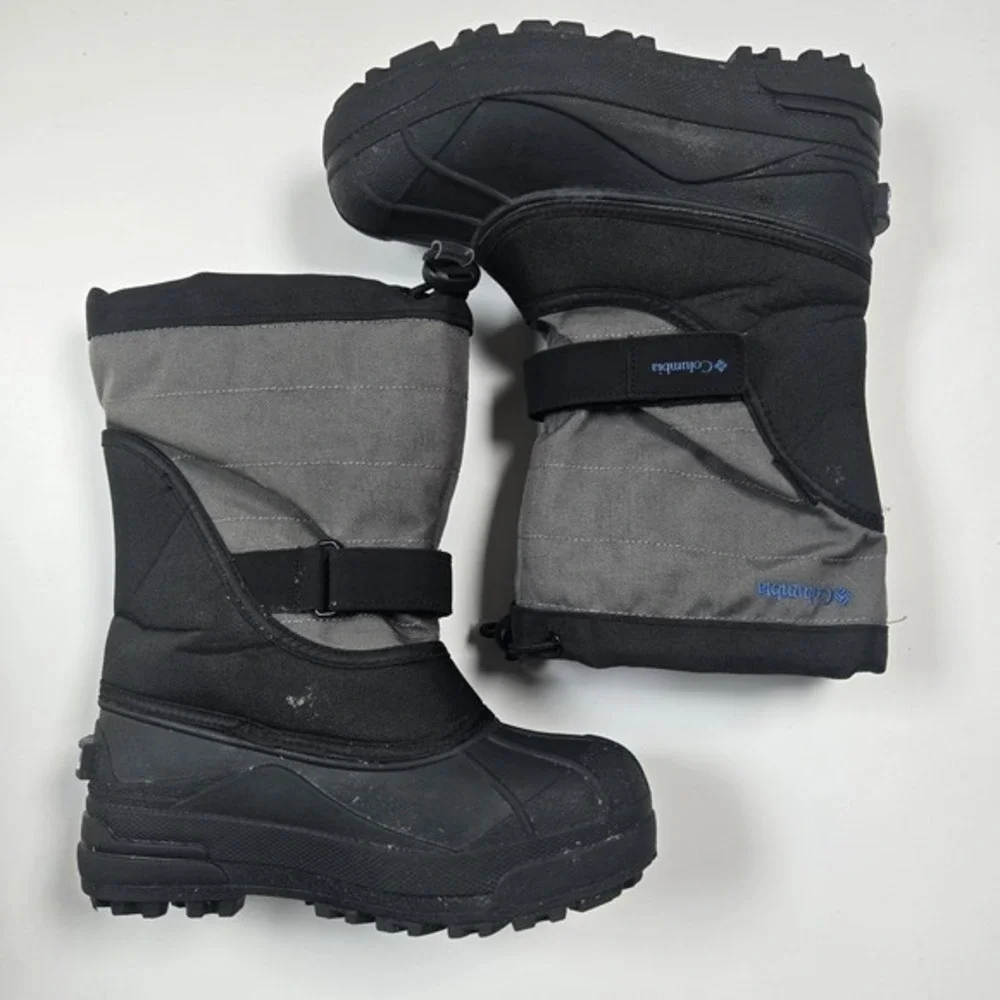 Columbia Boys Kids Toddler Powderbug Plus II Snow Boot Black Blue Size 2
